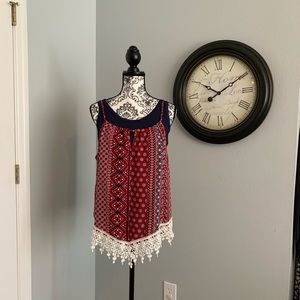 Red, white, & blue tank top Jr L11-13 & under tank